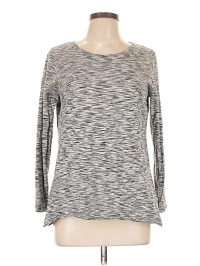 Pre-owned Purejill 3/4 Sleeve T-shirt In Gray