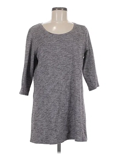 Pre-owned Purejill 3/4 Sleeve T-shirt In Gray