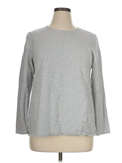 Pre-owned Purejill 3/4 Sleeve T-shirt In Gray