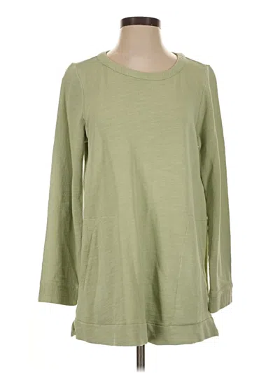 Pre-owned Purejill 3/4 Sleeve T-shirt In Green