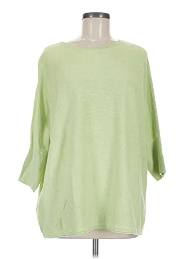 Pre-owned Purejill 3/4 Sleeve T-shirt In Green
