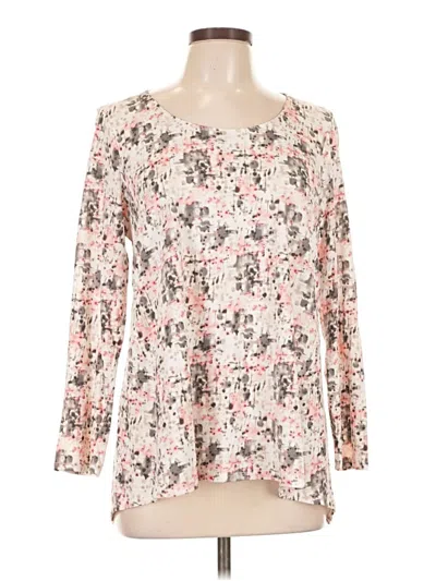 Pre-owned Purejill 3/4 Sleeve T-shirt In Ivory