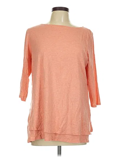 Pre-owned Purejill 3/4 Sleeve T-shirt In Orange