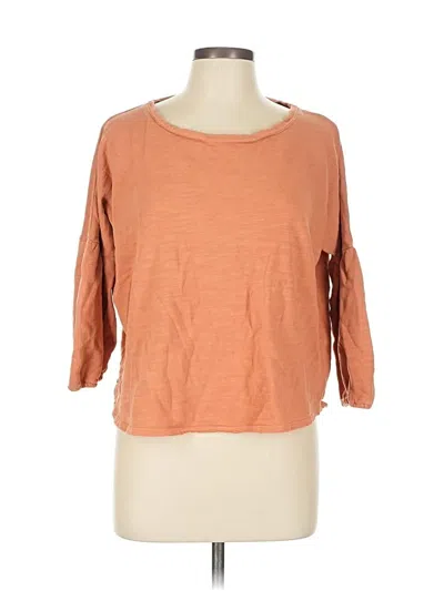 Pre-owned Purejill 3/4 Sleeve T-shirt In Orange