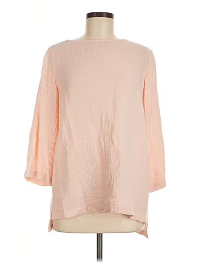 Pre-owned Purejill 3/4 Sleeve T-shirt In Pink