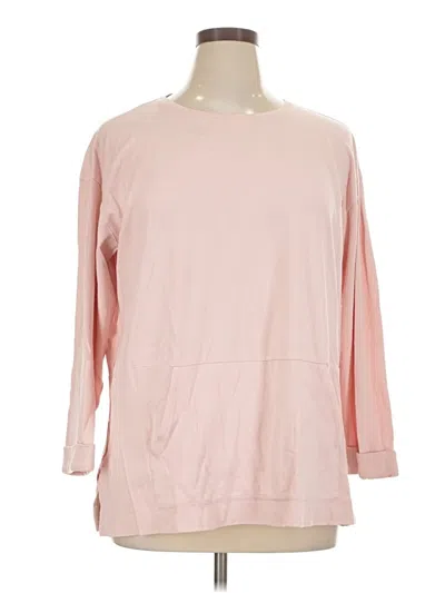 Pre-owned Purejill 3/4 Sleeve T-shirt In Pink