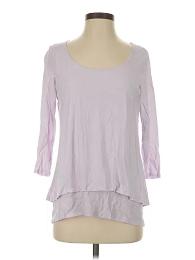 Pre-owned Purejill 3/4 Sleeve T-shirt In Purple