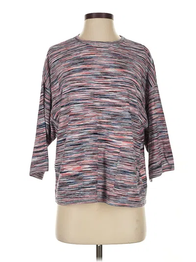 Pre-owned Purejill 3/4 Sleeve T-shirt In Red