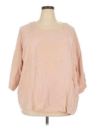 Pre-owned Purejill 3/4 Sleeve T-shirt In Tan