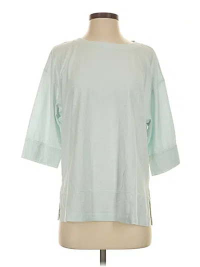 Pre-owned Purejill 3/4 Sleeve T-shirt In Teal