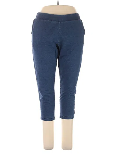 Pre-owned Purejill Active Pants In Blue