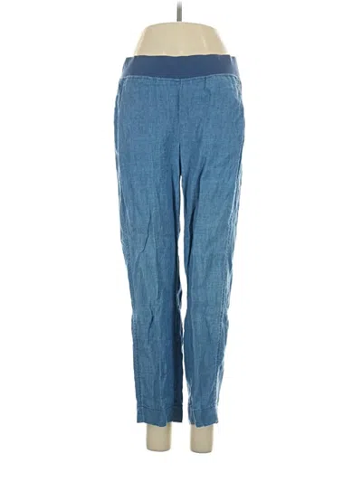 Pre-owned Purejill Active Pants In Blue