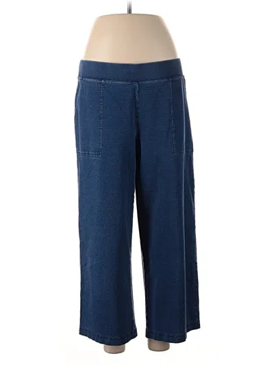 Pre-owned Purejill Active Pants In Blue