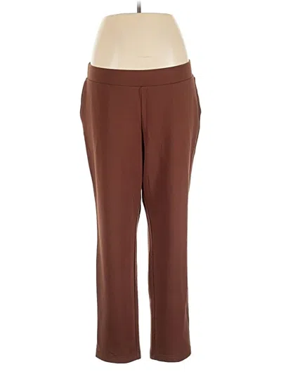 Pre-owned Purejill Active Pants In Brown