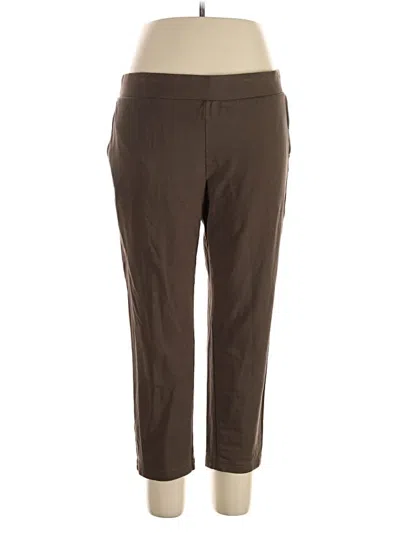 Pre-owned Purejill Active Pants In Brown