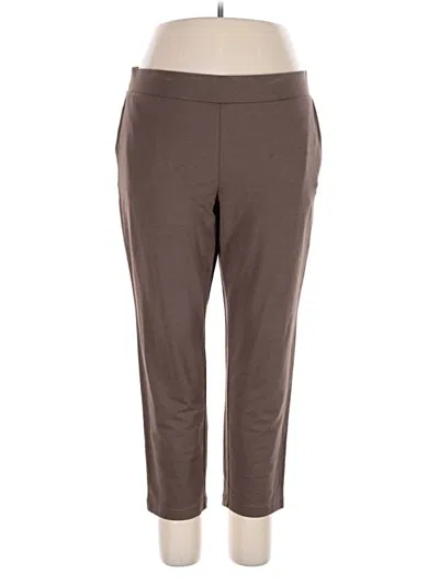 Pre-owned Purejill Active Pants In Brown