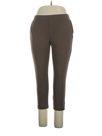 Pre-owned Purejill Active Pants In Brown