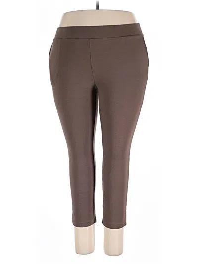 Pre-owned Purejill Active Pants In Brown