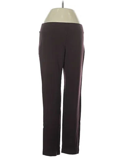 Pre-owned Purejill Active Pants In Burgundy
