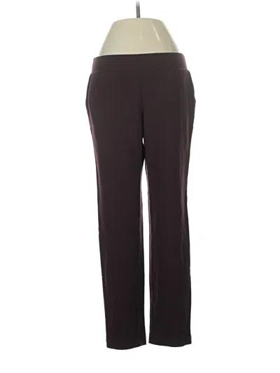 Pre-owned Purejill Active Pants In Burgundy