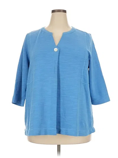 Pre-owned Purejill Cardigan Sweater In Blue