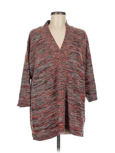 Pre-owned Purejill Cardigan Sweater In Red