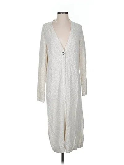 Pre-owned Purejill Cardigan Sweater In Silver