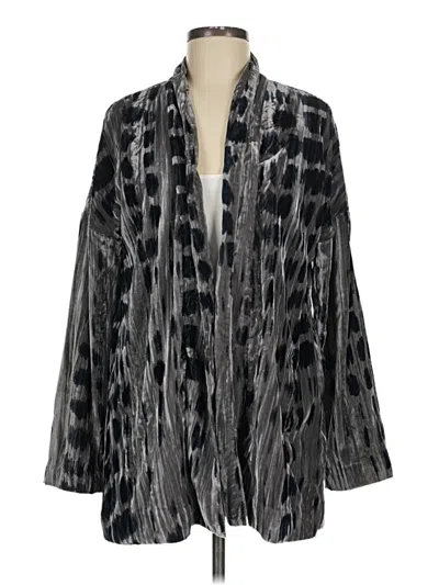 Pre-owned Purejill Cardigan Sweater In Silver
