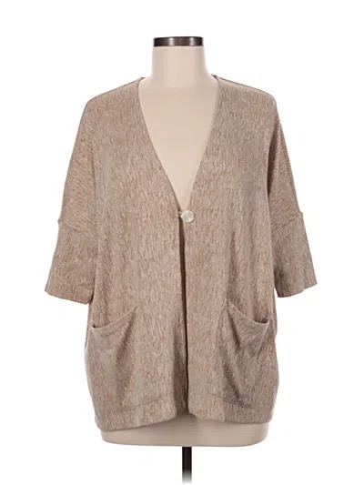 Pre-owned Purejill Cardigan Sweater In Tan