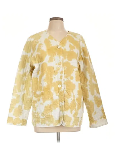 Pre-owned Purejill Cardigan Sweater In Yellow