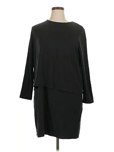 Pre-owned Purejill Casual Dress In Black