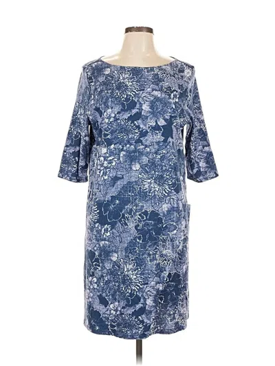 Pre-owned Purejill Casual Dress In Blue