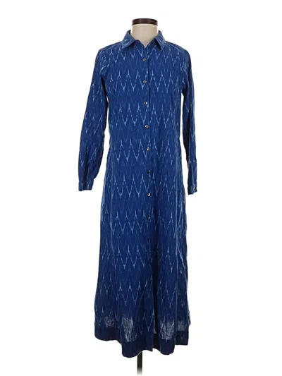 Pre-owned Purejill Casual Dress In Blue