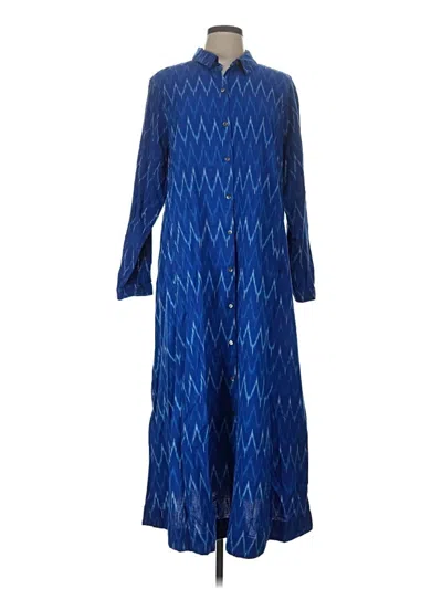 Pre-owned Purejill Casual Dress In Blue
