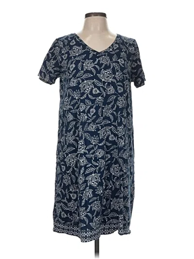 Pre-owned Purejill Casual Dress In Blue