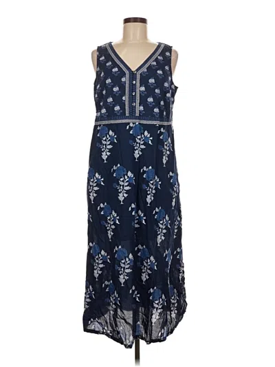 Pre-owned Purejill Casual Dress In Blue