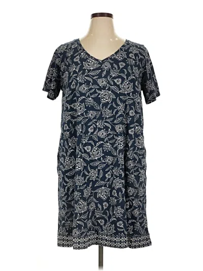 Pre-owned Purejill Casual Dress In Blue