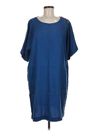 Pre-owned Purejill Casual Dress In Blue