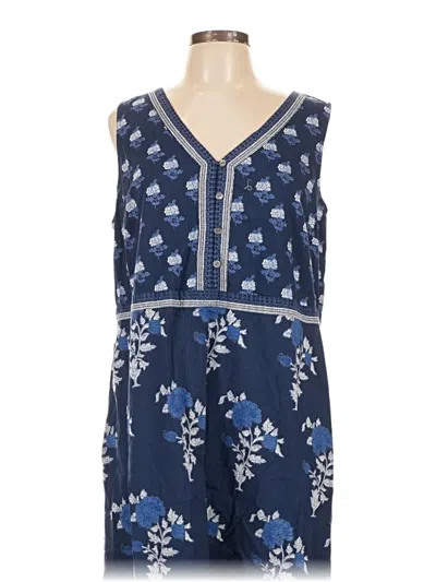 Pre-owned Purejill Casual Dress In Blue
