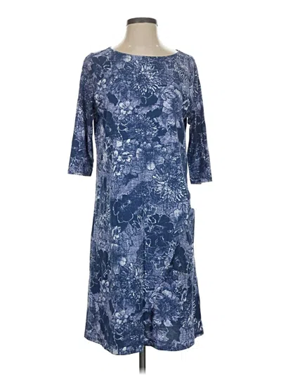 Pre-owned Purejill Casual Dress In Blue