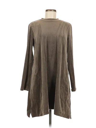 Pre-owned Purejill Casual Dress In Brown
