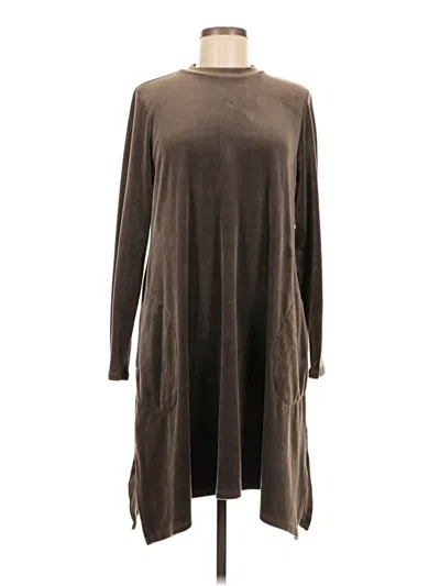 Pre-owned Purejill Casual Dress In Brown