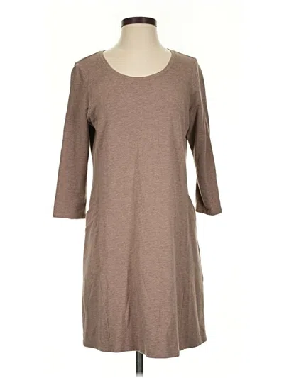 Pre-owned Purejill Casual Dress In Brown