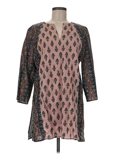Pre-owned Purejill Casual Dress In Brown