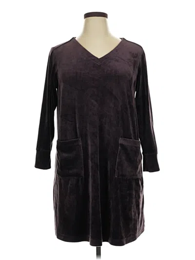 Pre-owned Purejill Casual Dress In Brown