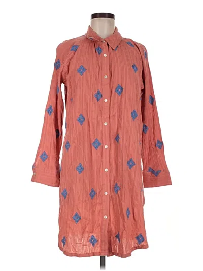Pre-owned Purejill Casual Dress In Brown