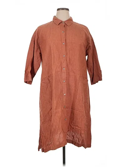 Pre-owned Purejill Casual Dress In Brown