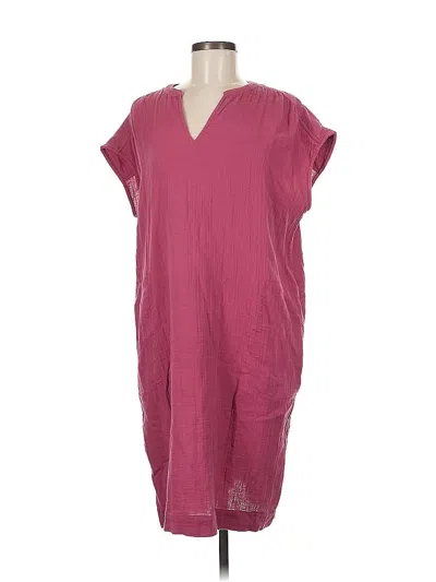 Pre-owned Purejill Casual Dress In Burgundy