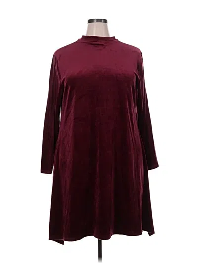 Pre-owned Purejill Casual Dress In Burgundy