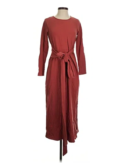 Pre-owned Purejill Casual Dress In Burgundy